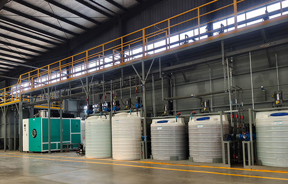 泳恒科技生產(chǎn)廢水及廢氣處理系統(tǒng)進(jìn)場施工